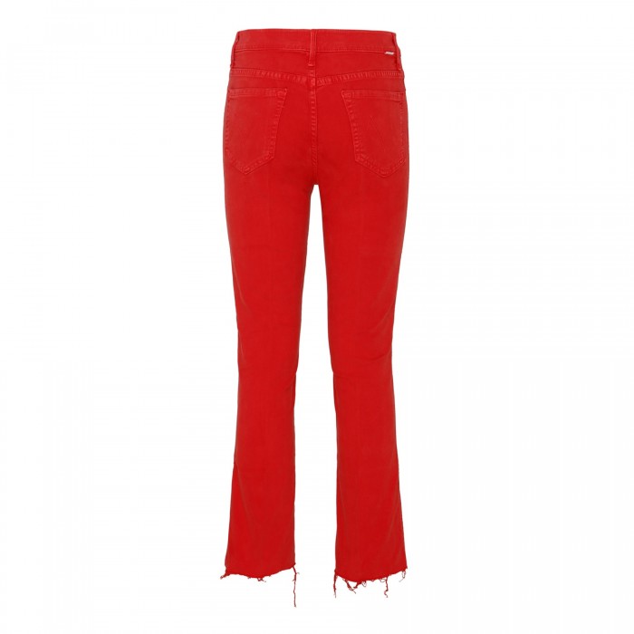 High Waisted Rascal ankle fray jeans