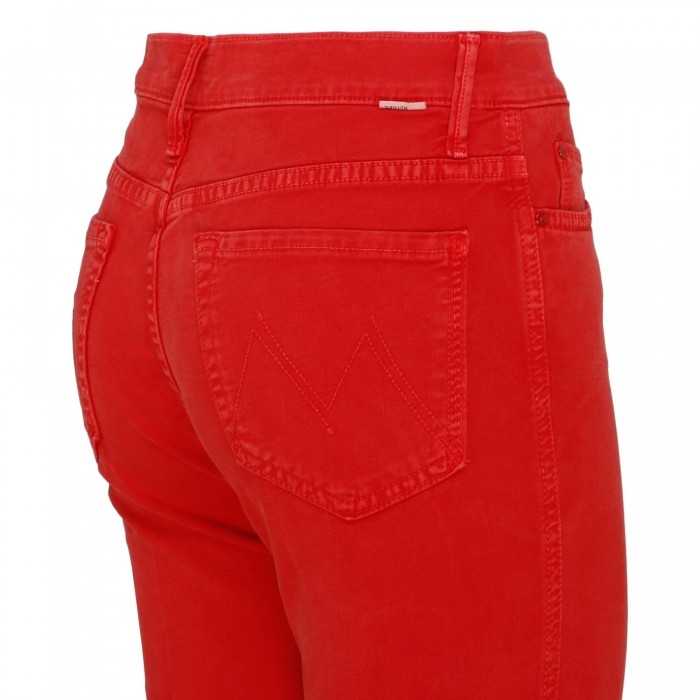 High Waisted Rascal ankle fray jeans