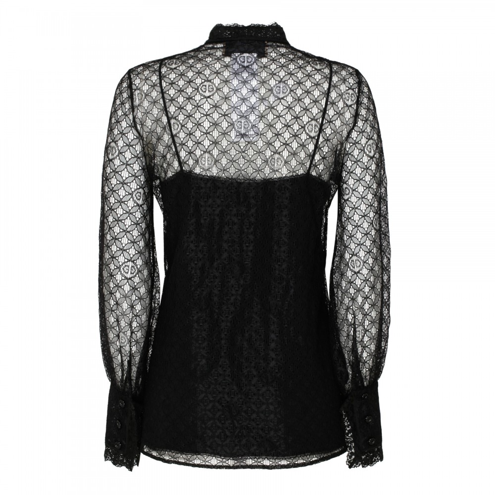 GG geometric lace shirt