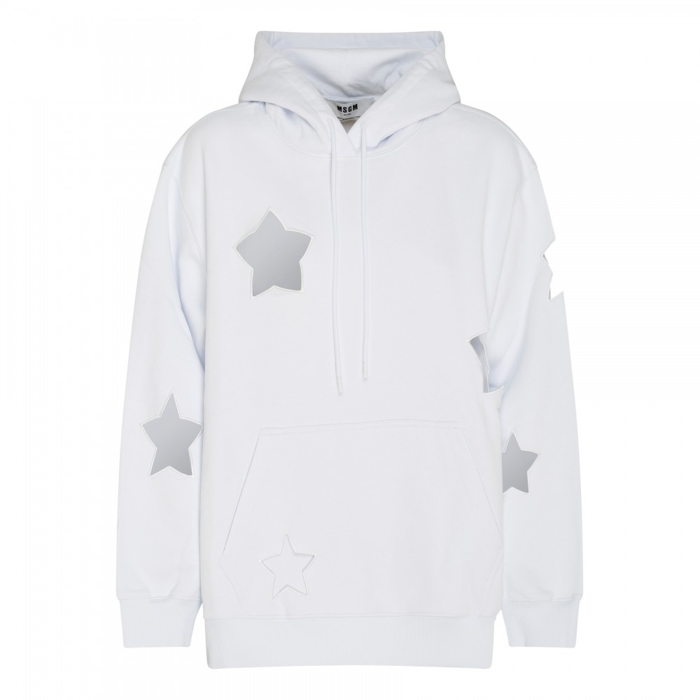 Stars white hoodie