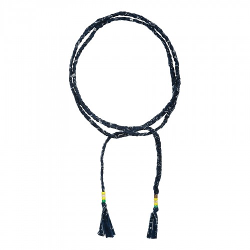 Blue long bandana belt