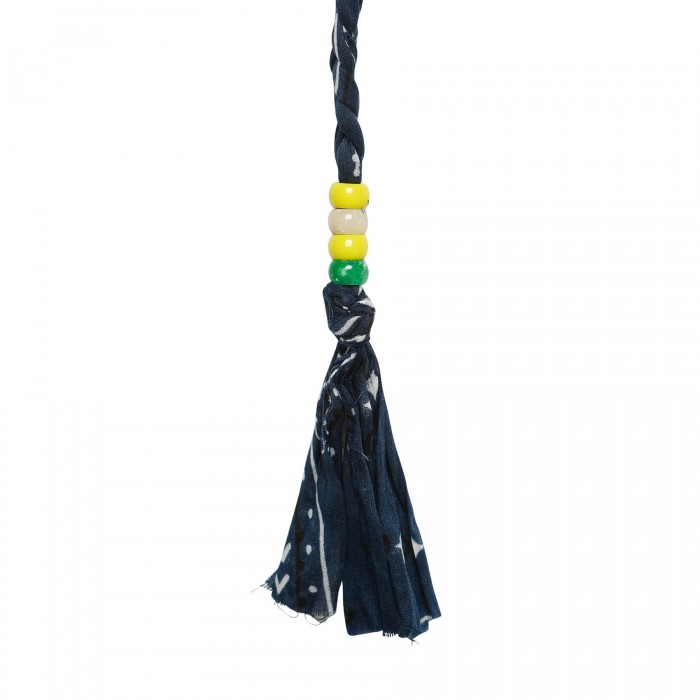 Blue long bandana belt