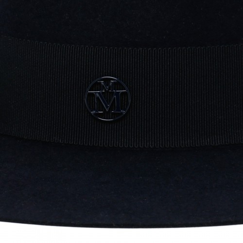 André navy felt trilby hat 2