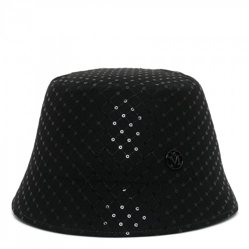 Sequin felt bucket hat