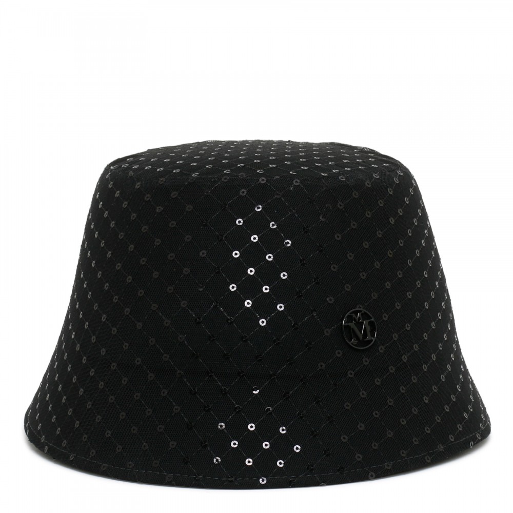 Sequin felt bucket hat