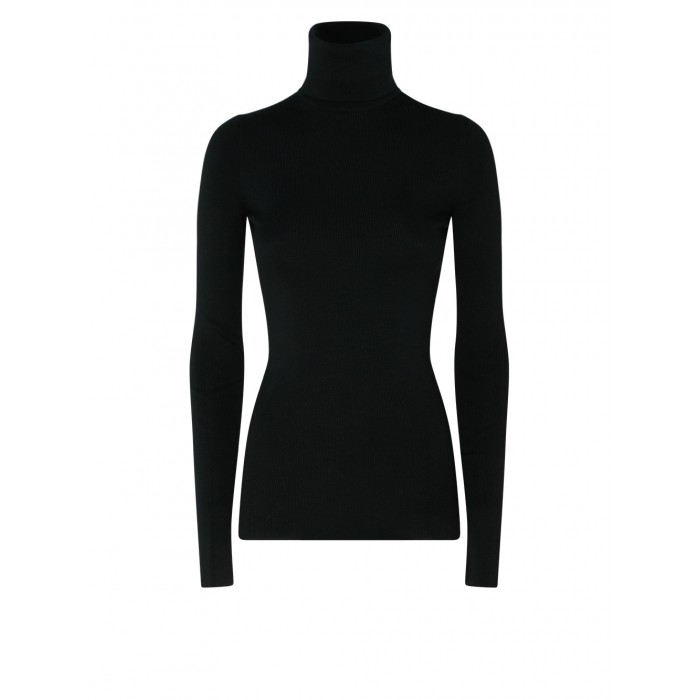 Black turtleneck sweater