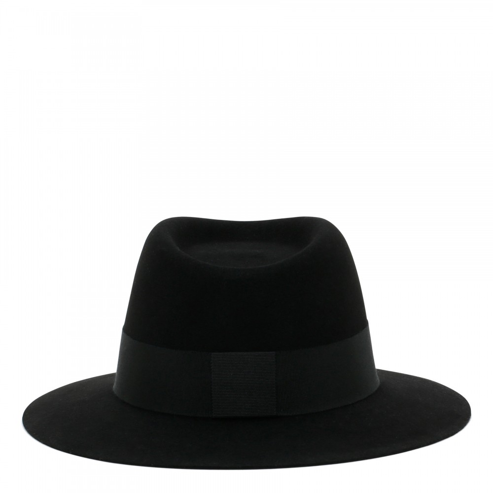 André black felt trilby hat