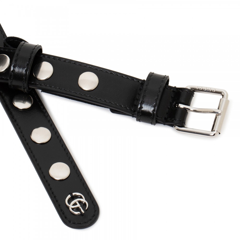 Black studded belt
