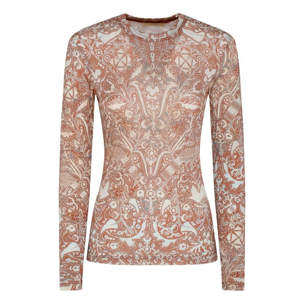 Eve pale peach top