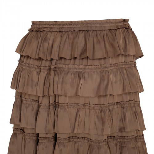 Mari plissé satin skirt 2