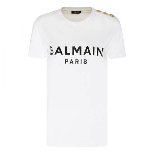 Logo T-shirt with buttons