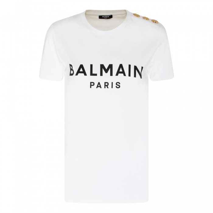 Logo T-shirt with buttons