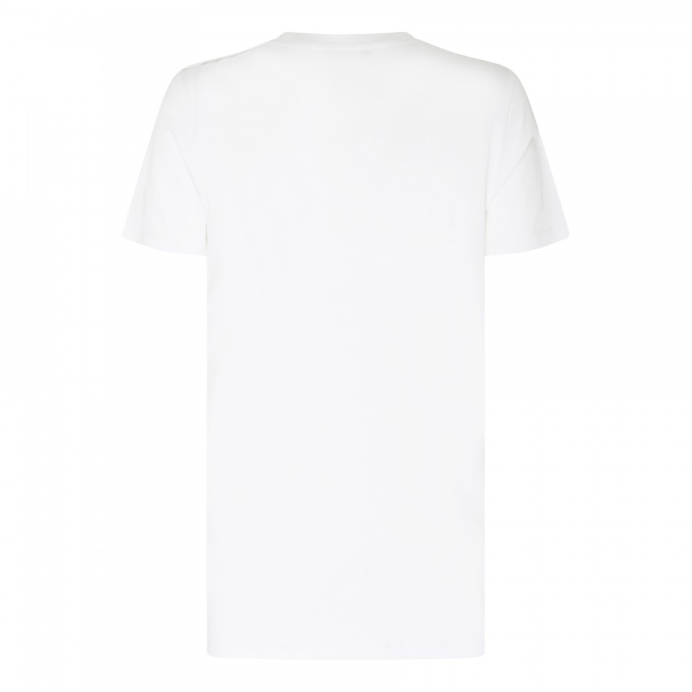 Logo T-shirt with buttons