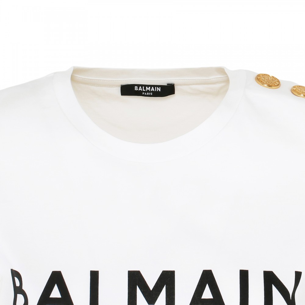 Logo T-shirt with buttons