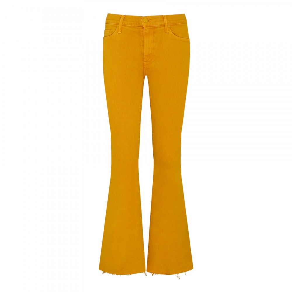 The Weekender Fray amber yellow jeans