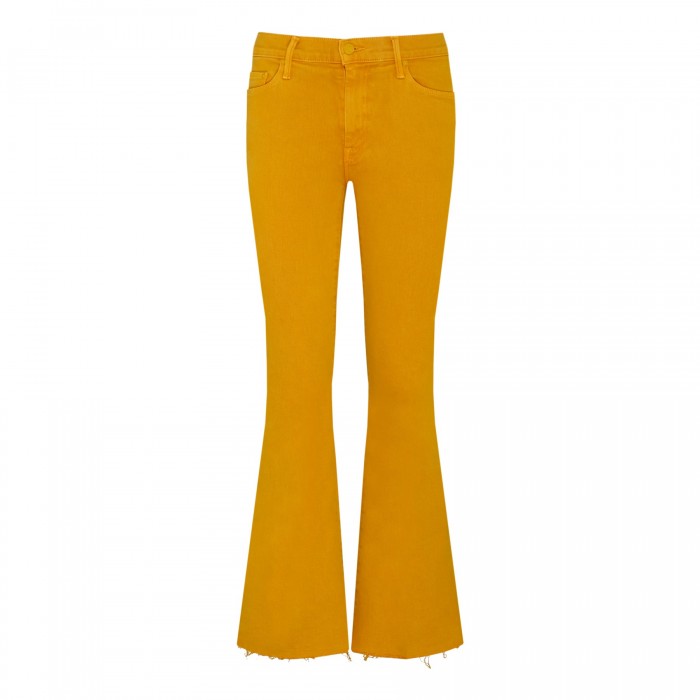 The Weekender Fray amber yellow jeans