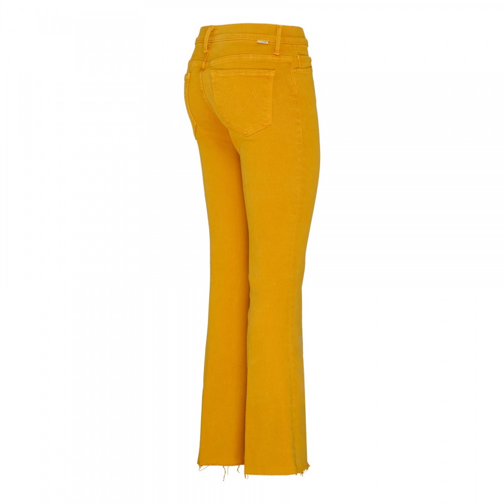 The Weekender Fray amber yellow jeans
