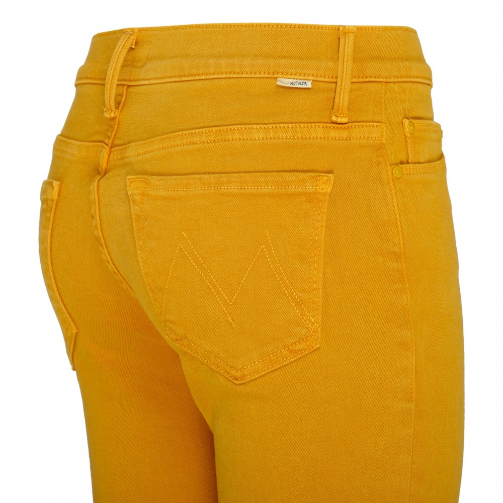The Weekender Fray amber yellow jeans