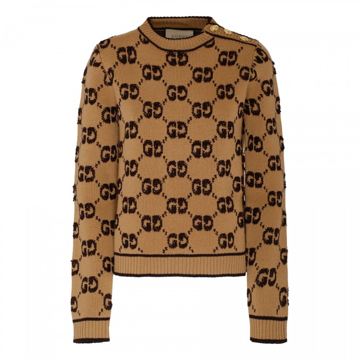 GG wool bouclé jacquard sweater