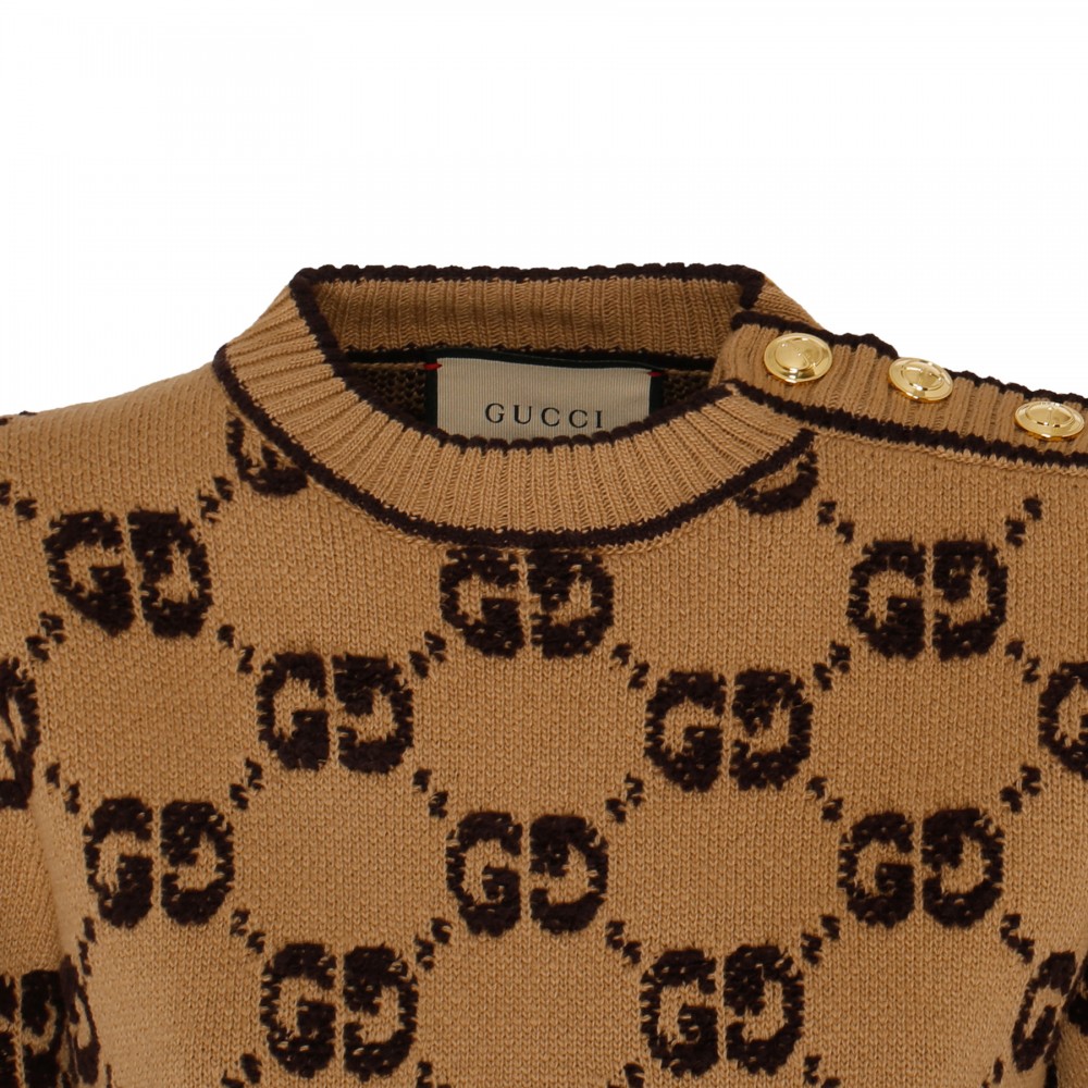 GG wool bouclé jacquard sweater