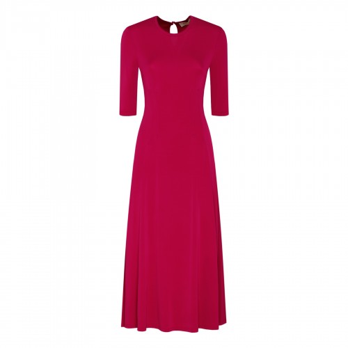 Barca fuchsia stretch-crepe...