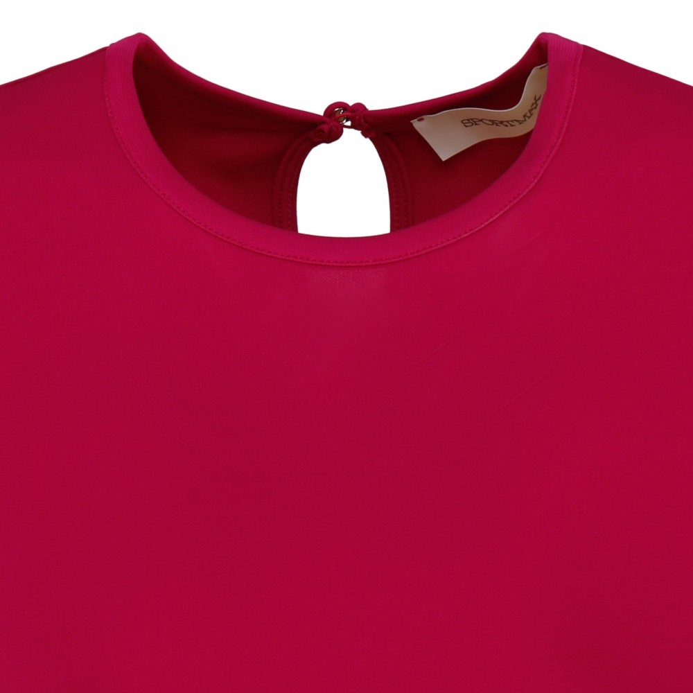 Barca fuchsia stretch-crepe midi dress