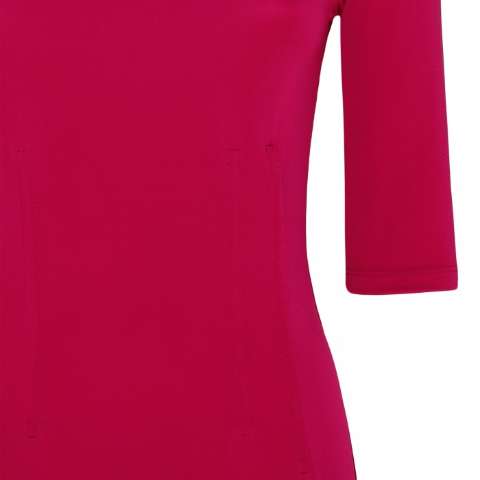 Barca fuchsia stretch-crepe midi dress