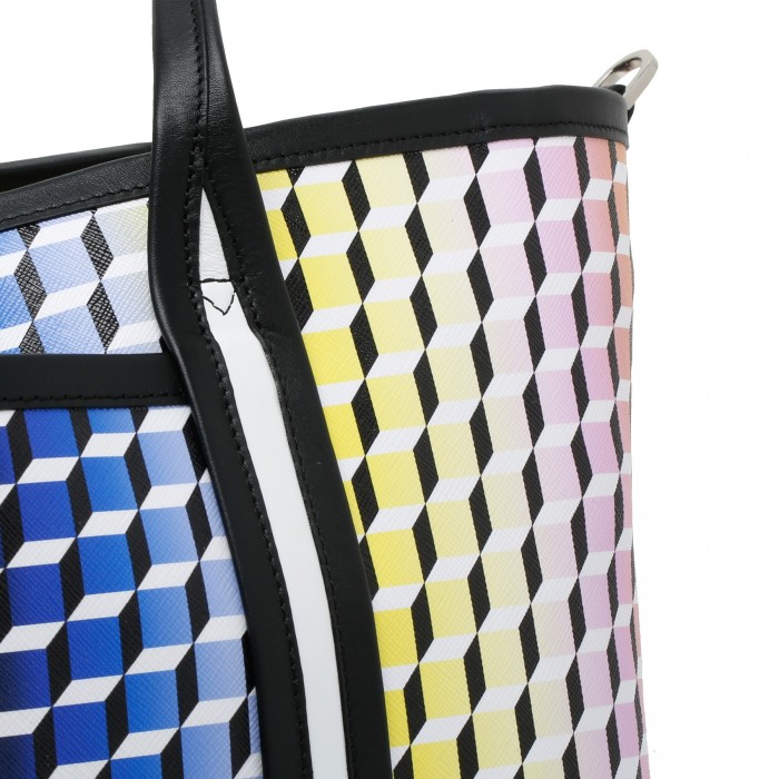 Polycube canvas tote bag