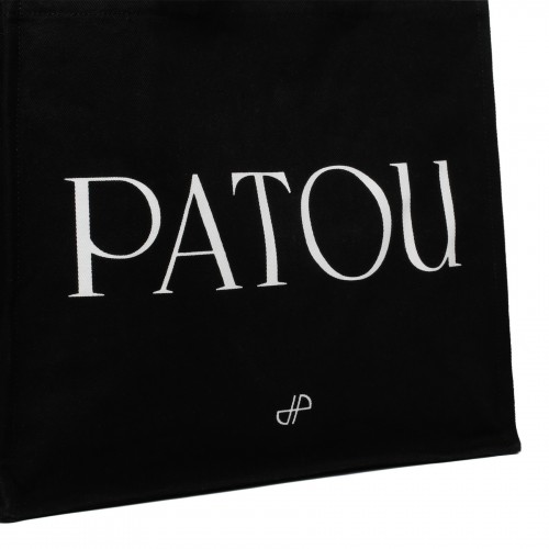 Logo black large tote bag 2