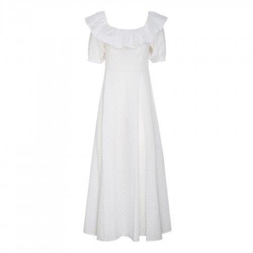 White broderie anglaise dress