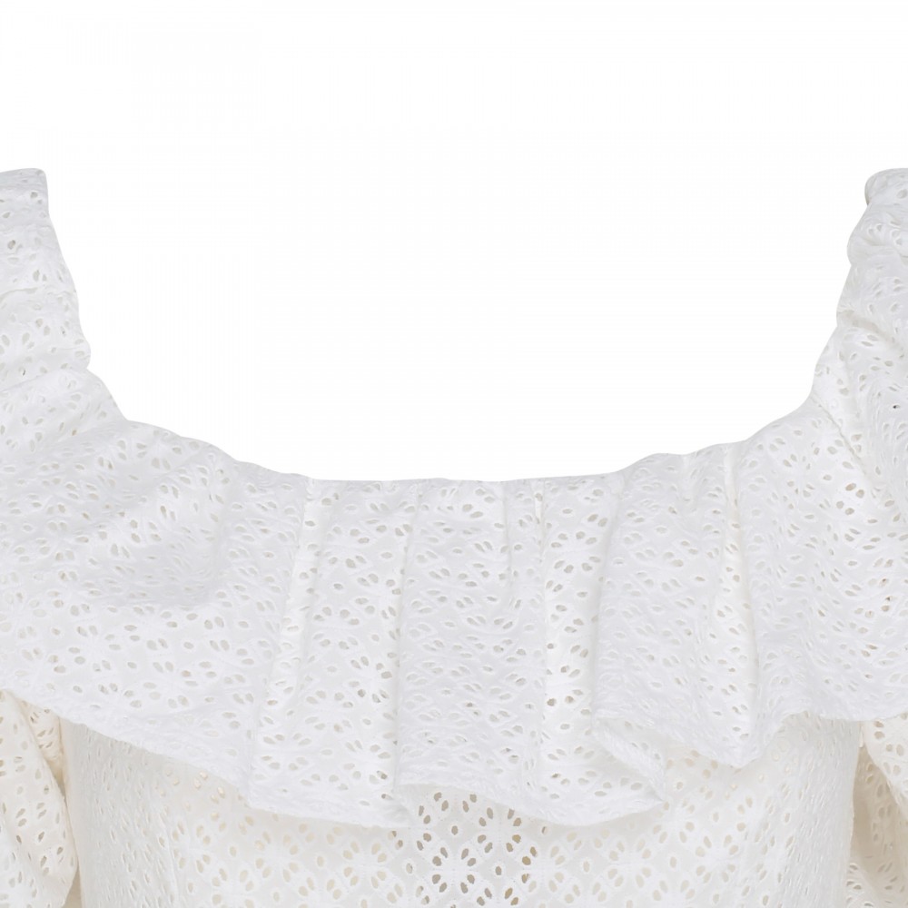 White broderie anglaise dress
