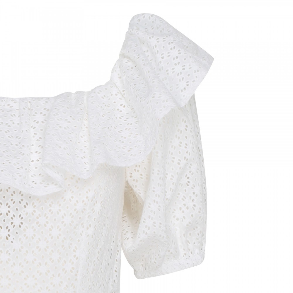 White broderie anglaise dress