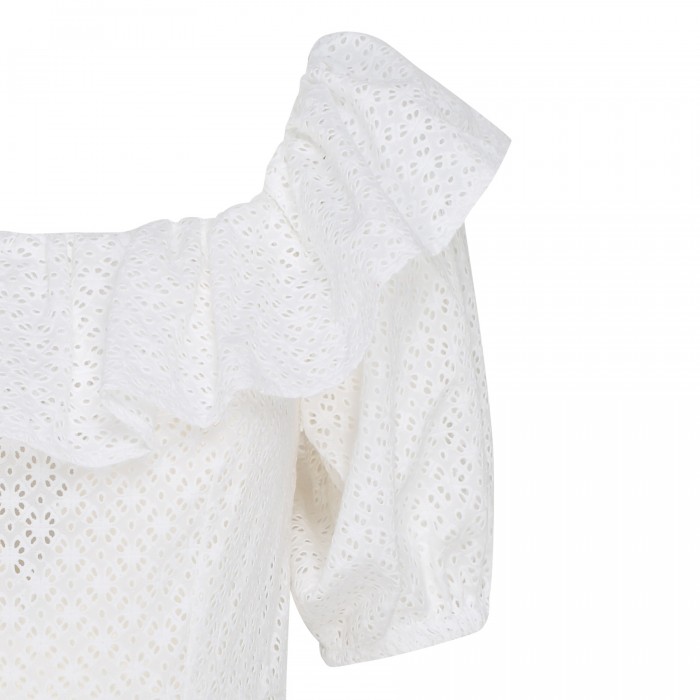 White broderie anglaise dress