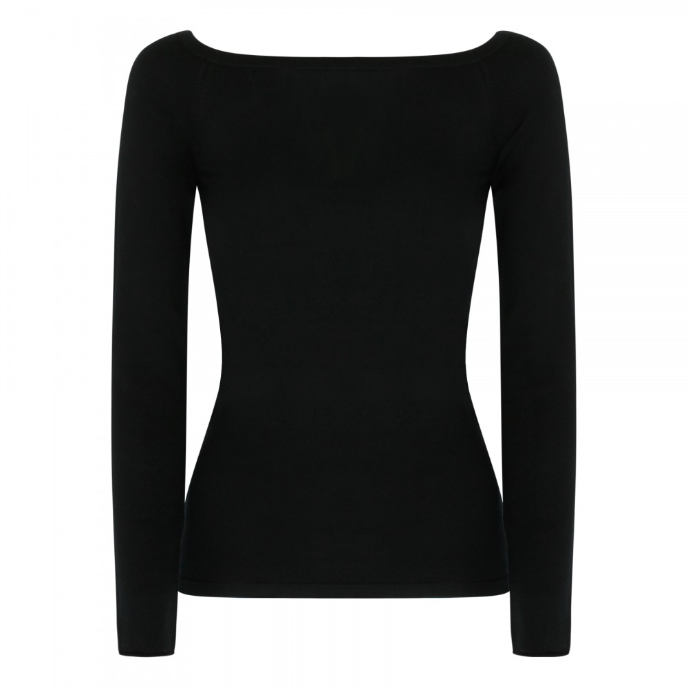 Black cashmere sweater