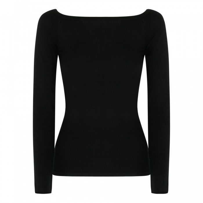 Black cashmere sweater