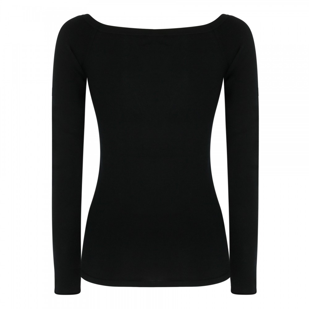 Black cashmere sweater