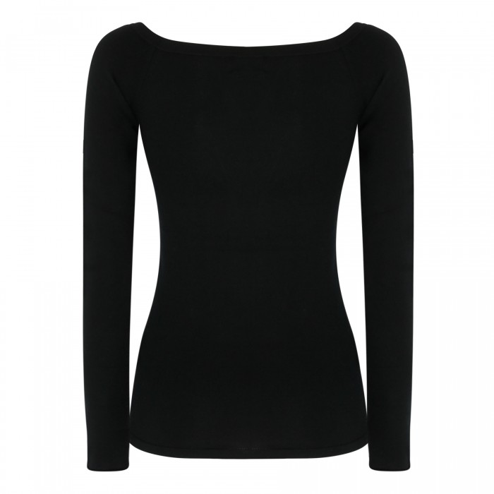 Black cashmere sweater