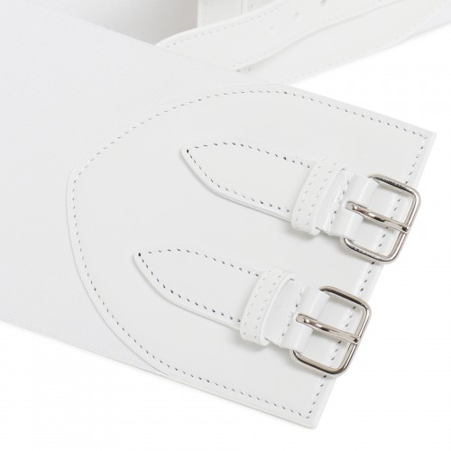 White elastic corset belt 2