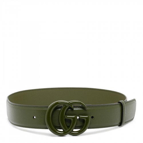 GG Marmont green wide belt