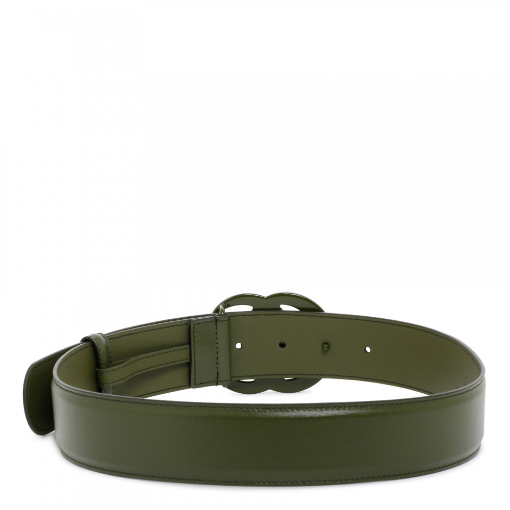 GG Marmont green wide belt