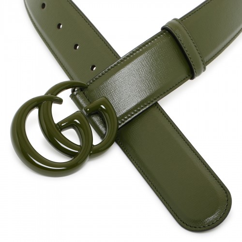 GG Marmont green wide belt 2