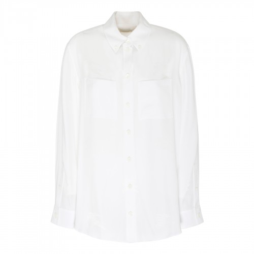 White silk shirt