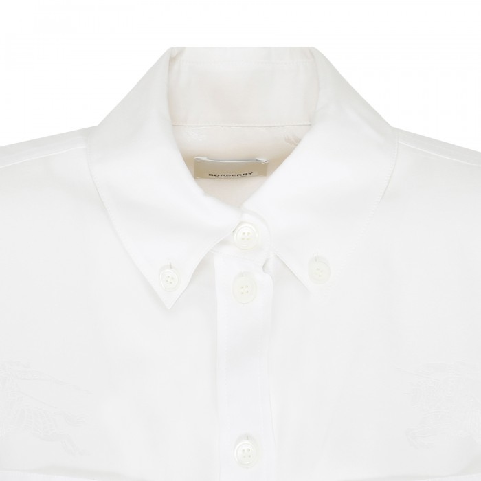 White silk shirt