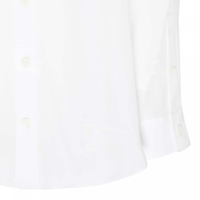 White silk shirt