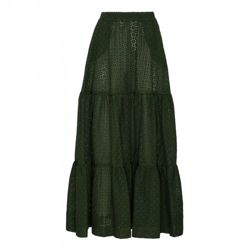Green broderie anglaise...