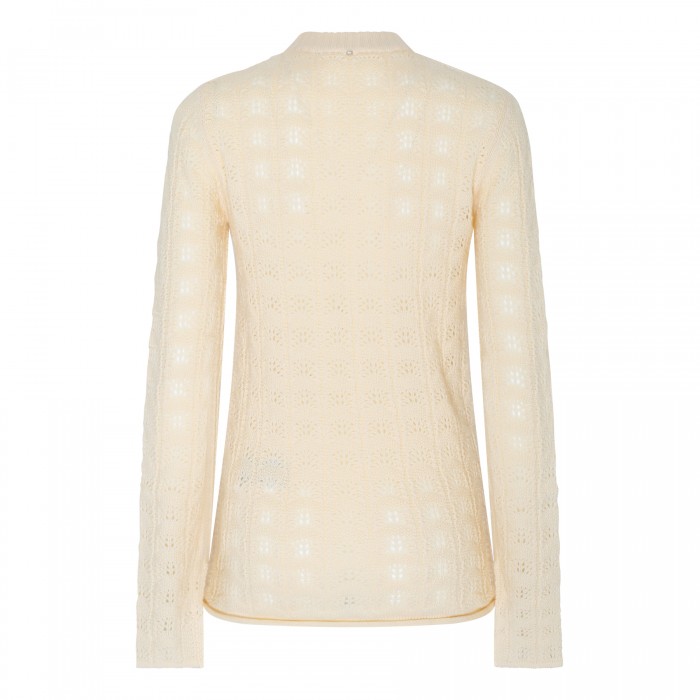 Ivory wool blend sweater