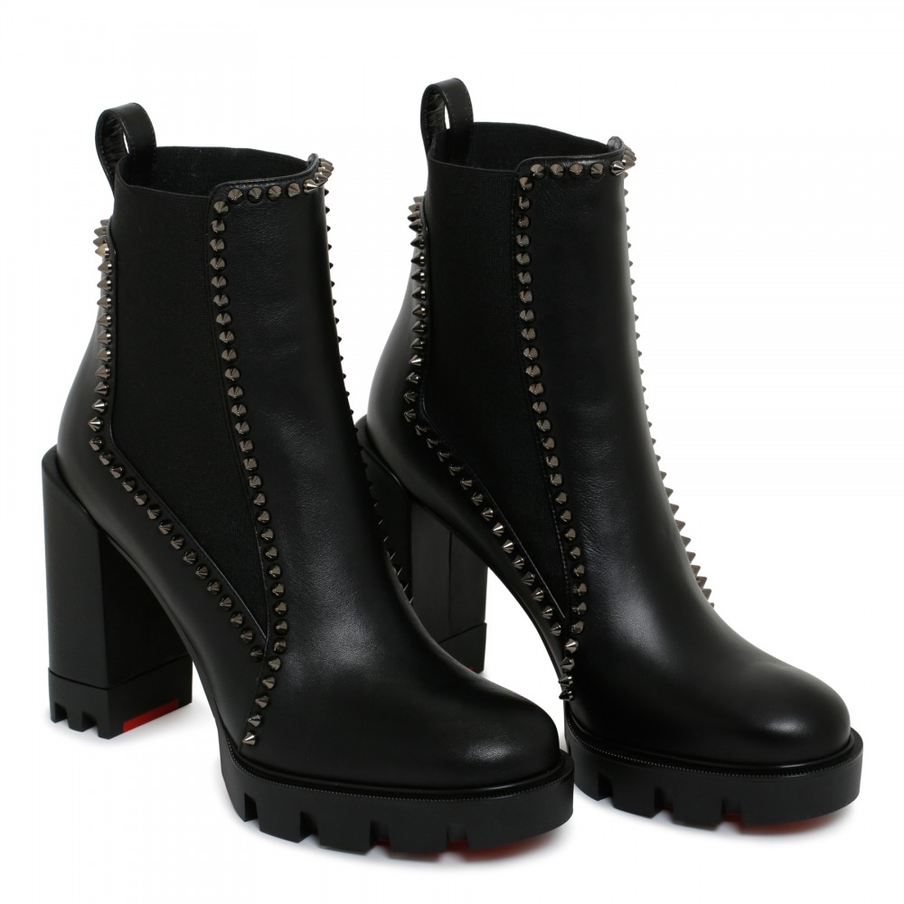 Out Line Spike Lug booties