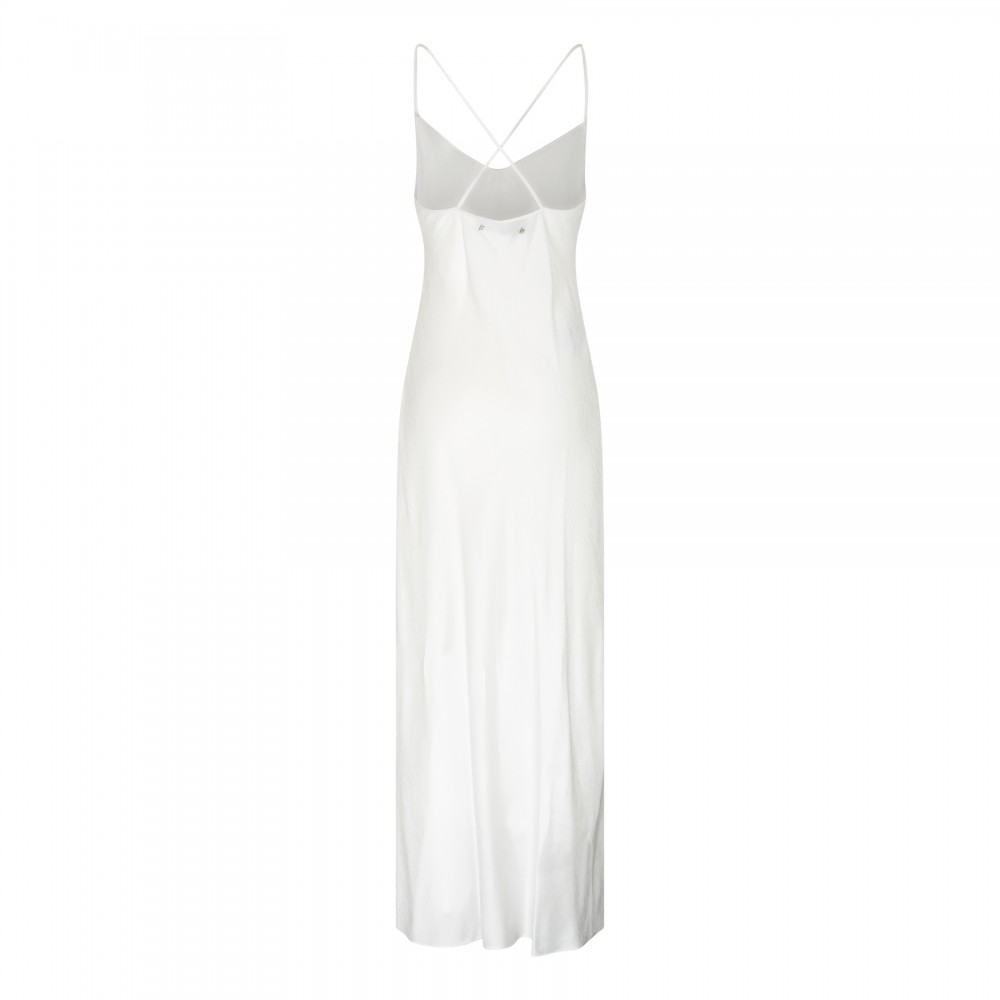 Parchment-hue slip dress