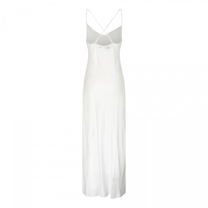 Parchment-hue slip dress