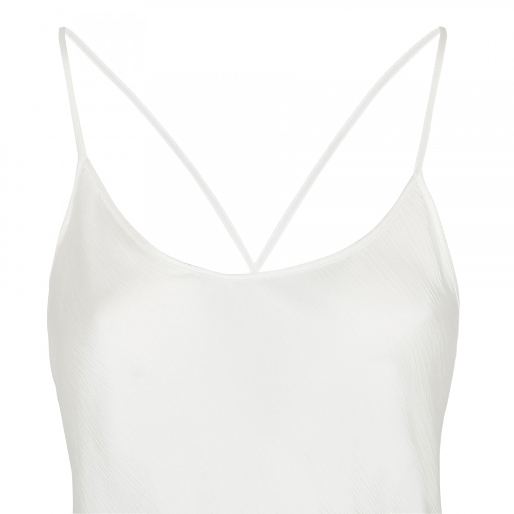 Parchment-hue slip dress